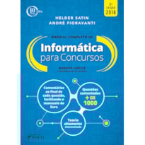 MANUAL COMPLETO - INFORMÁTICA PARA CONCURSOS - 3ª EDIÇÃO - 2018