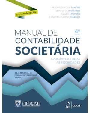 MANUAL DE CONTABILIDADE SOCIETÁRIA - EDIÇÃO UNIVERSITÁRIA - CAPA BROCHURA