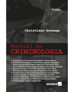 MANUAL DE CRIMINOLOGIA - 4ª EDIÇÃO 2023