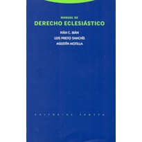 MANUAL DE DERECHO ECLESIASTICO - COL. ESTRUCTURAS Y PROCESOS DERECHO - 1
