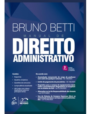 MANUAL DE DIREITO ADMINISTRATIVO - 3ª EDIÇÃO 2026