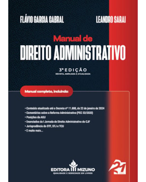 MANUAL DE DIREITO ADMINISTRATIVO 3ª EDIÇÃO