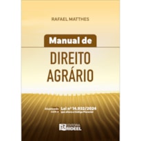 MANUAL DE DIREITO AGRÁRIO
