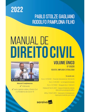 MANUAL DE DIREITO CIVIL - 6ª EDIÇÃO 2022