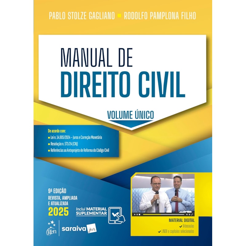 MANUAL DE DIREITO CIVIL - 9ª EDIÇÃO 2025