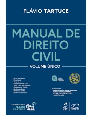 MANUAL DE DIREITO CIVIL - VOL. ÚNICO - 14ª EDIÇÃO 2024