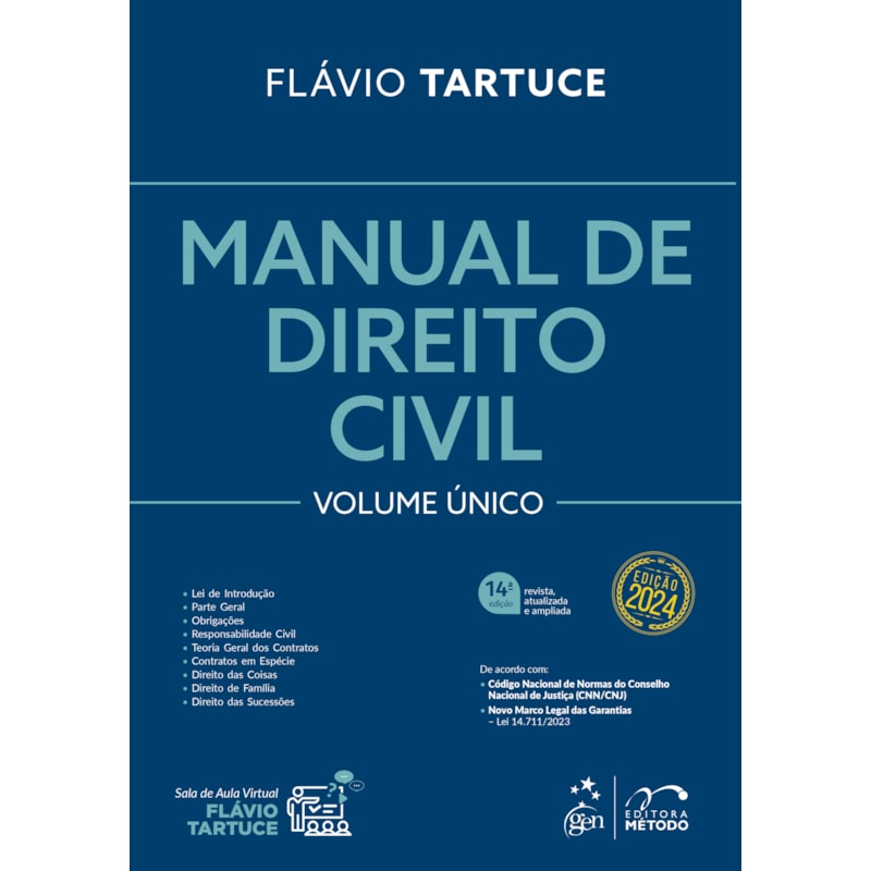 MANUAL DE DIREITO CIVIL - VOL. ÚNICO - 14ª EDIÇÃO 2024