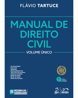 MANUAL DE DIREITO CIVIL - VOL. ÚNICO - 15ª EDIÇÃO 2025