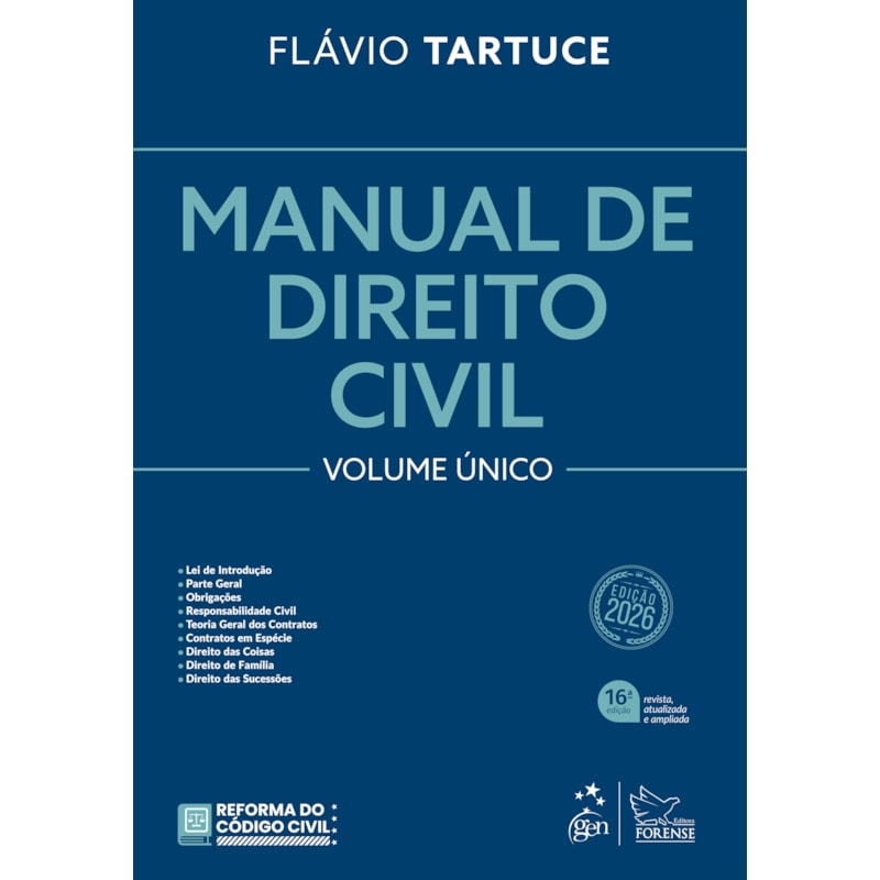MANUAL DE DIREITO CIVIL - VOL. ÚNICO - 16ª EDIÇÃO 2026