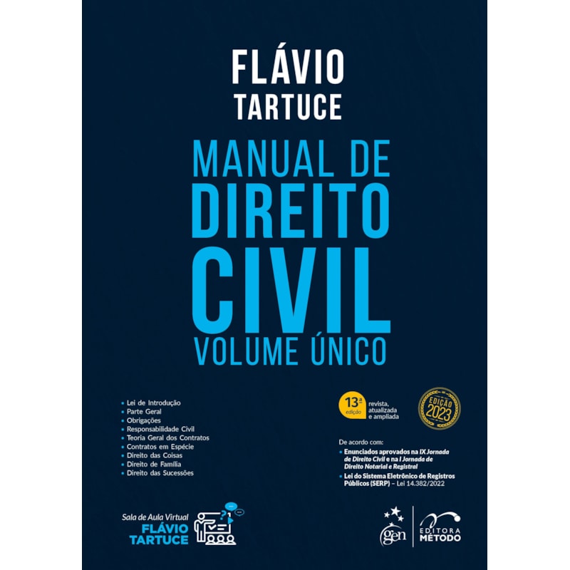 MANUAL DE DIREITO CIVIL - VOLUME ÚNICO