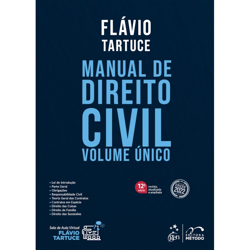 MANUAL DE DIREITO CIVIL - VOLUME ÚNICO