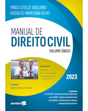 MANUAL DE DIREITO CIVIL - VOLUME ÚNICO - 7ª EDIÇÃO 2023