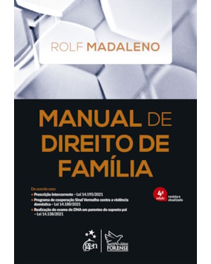 MANUAL DE DIREITO DE FAMÍLIA - 4ª EDIÇÃO 2022