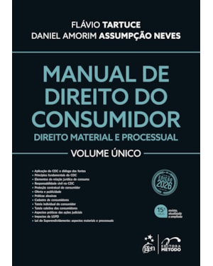 MANUAL DE DIREITO DO CONSUMIDOR - VOL. ÚNICO - 15ª EDIÇÃO 2026