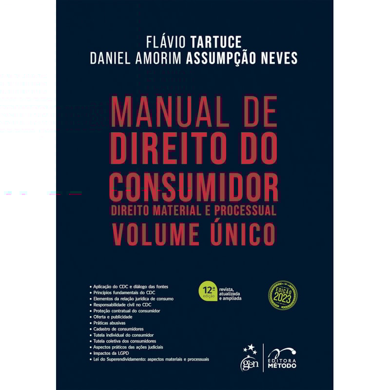 MANUAL DE DIREITO DO CONSUMIDOR - VOLUME ÚNICO