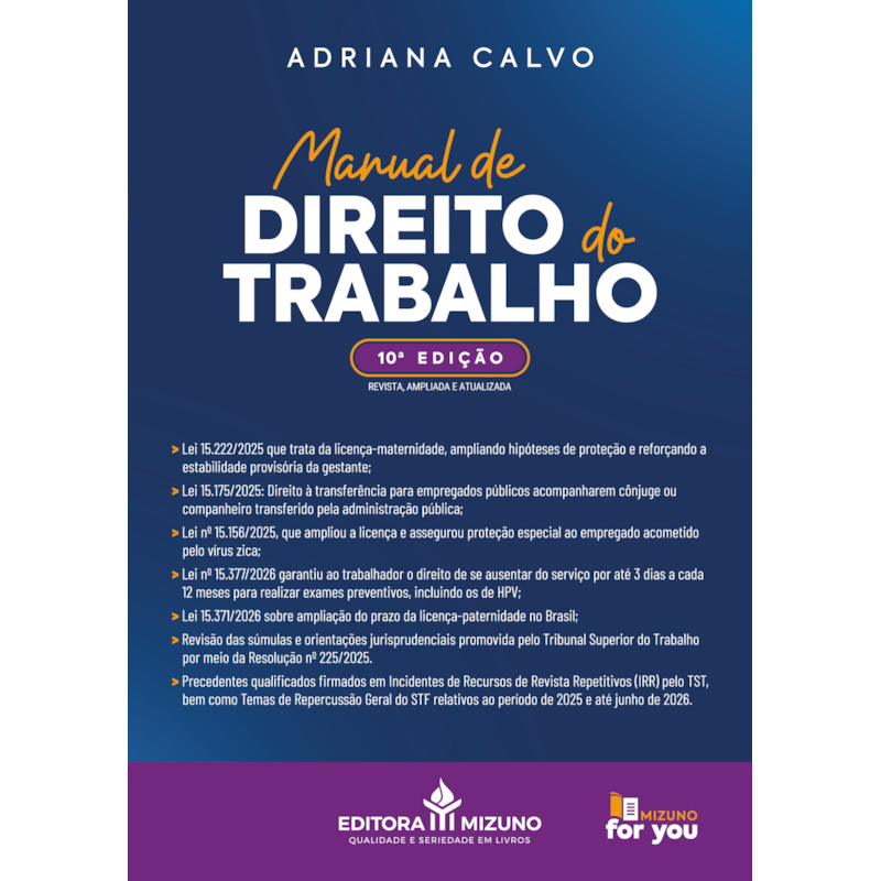 Manual de direito do trabalho - 10ª edição