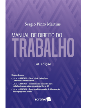 MANUAL DE DIREITO DO TRABALHO