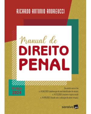 MANUAL DE DIREITO PENAL - 16ª EDIÇÃO 2024