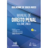 MANUAL DE DIREITO PENAL - VOLUME ÚNICO