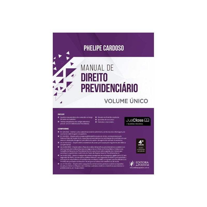 MANUAL DE DIREITO PREVIDENCIÁRIO