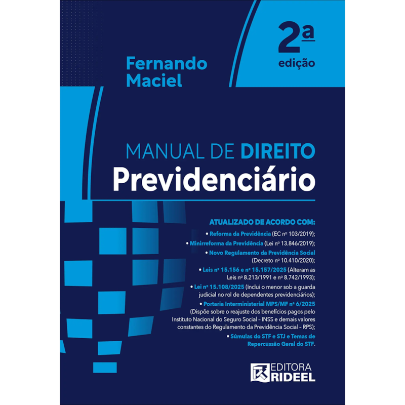 MANUAL DE DIREITO PREVIDENCIÁRIO