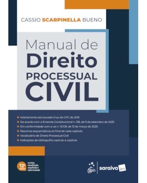 MANUAL DE DIREITO PROCESSUAL CIVIL - 12ª EDIÇÃO 2026