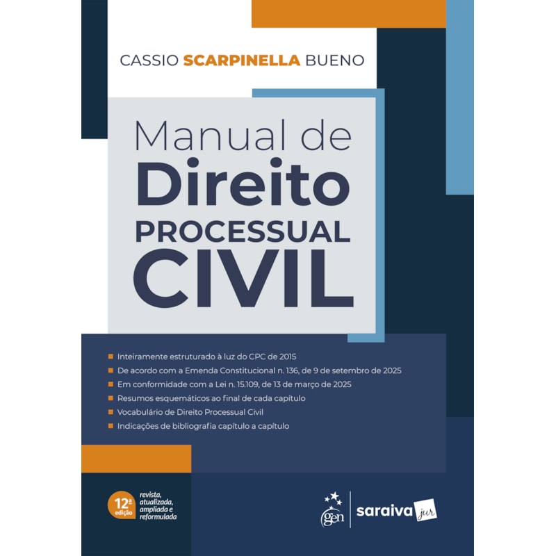 MANUAL DE DIREITO PROCESSUAL CIVIL - 12ª EDIÇÃO 2026