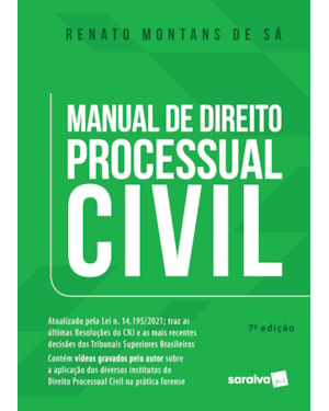MANUAL DE DIREITO PROCESSUAL CIVIL - 7ª EDIÇÃO 2022