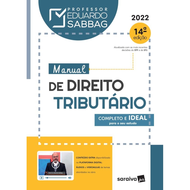 MANUAL DE DIREITO TRIBUTÁRIO - 14ª EDIÇÃO 2022