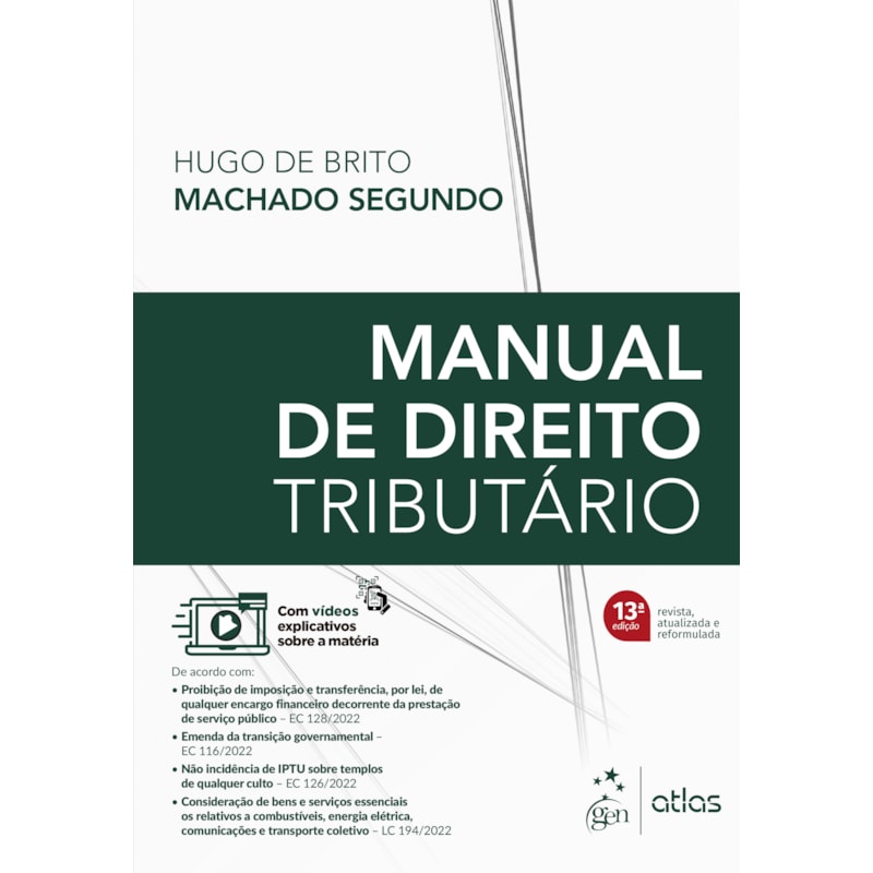 MANUAL DE DIREITO TRIBUTÁRIO