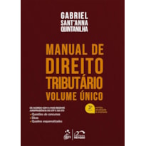 MANUAL DE DIREITO TRIBUTÁRIO - VOLUME ÚNICO