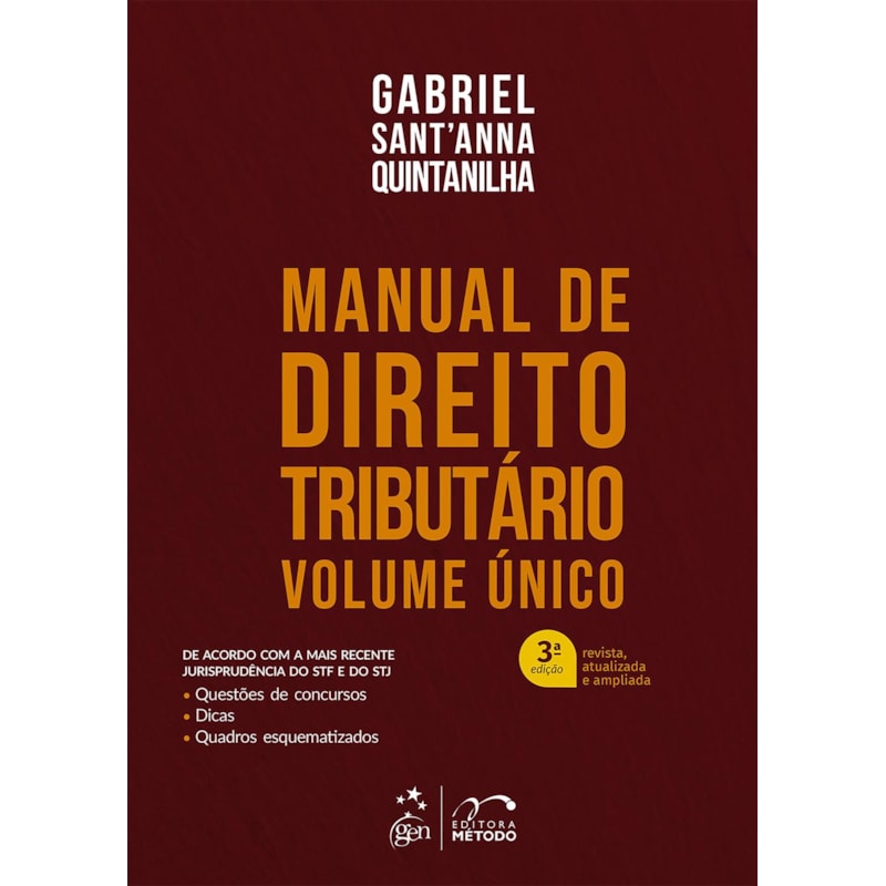 MANUAL DE DIREITO TRIBUTÁRIO - VOLUME ÚNICO
