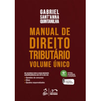 MANUAL DE DIREITO TRIBUTÁRIO - VOLUME ÚNICO