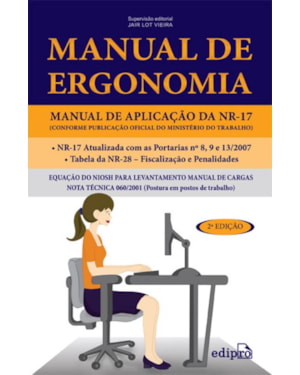 MANUAL DE ERGONOMIA: MANUAL DE APLICAÇÃO DA NR-17