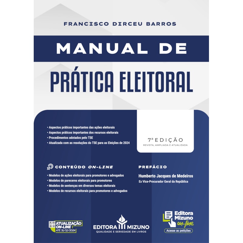 MANUAL DE PRÁTICA ELEITORAL 7ª EDIÇÃO (2024)