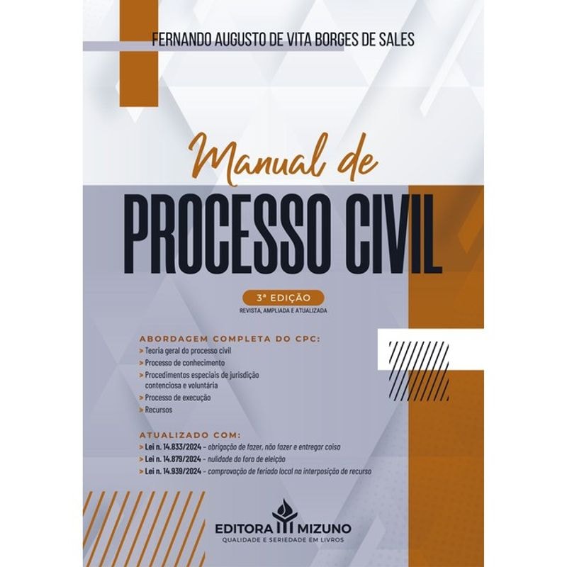 MANUAL DE PROCESSO CIVIL VOLUME ÚNICO 3ª EDIÇÃO