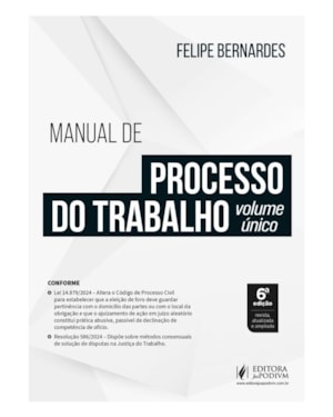 MANUAL DE PROCESSO DO TRABALHO - VOLUME ÚNICO (2025)