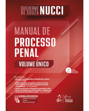Manual de Processo Penal - Volume Único - 7ª Edição 2026