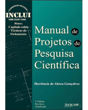 MANUAL DE PROJETOS DE PESQUISA CIENTÍFICA