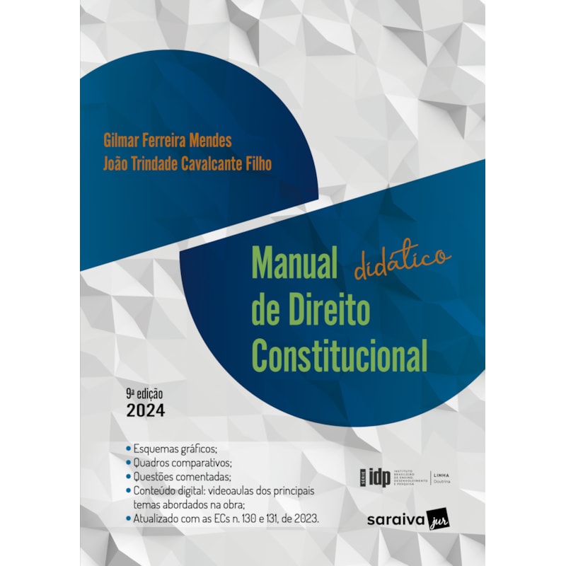 MANUAL DIDÁTICO DE DIREITO CONSTITUCIONAL - 9ª EDIÇÃO 2024