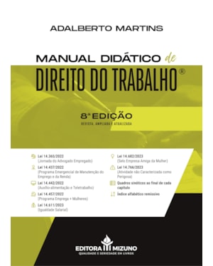 MANUAL DIDÁTICO DE DIREITO DO TRABALHO 8ª EDIÇÃO