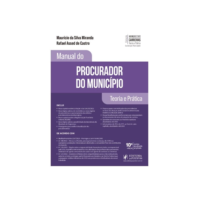 MANUAL DO PROCURADOR DO MUNICÍPIO