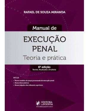 MANUAL E EXECUÇÃO PENAL - TEORIA E PRÁTICA