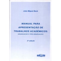 MANUAL PARA APRESENTACAO DE TRABALHOS ACADEMICOS...