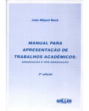 MANUAL PARA APRESENTACAO DE TRABALHOS ACADEMICOS...