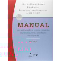 MANUAL PARA ELABORAÇÃO DE PROJETOS