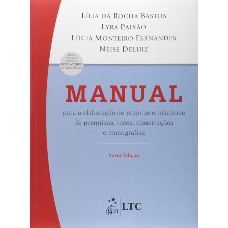 MANUAL PARA ELABORAÇÃO DE PROJETOS