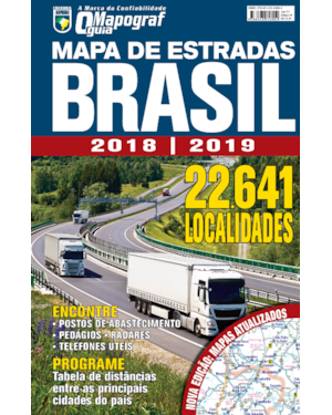 MAPA DE ESTRADAS BRASIL MAPOGRAF ESPIRAL