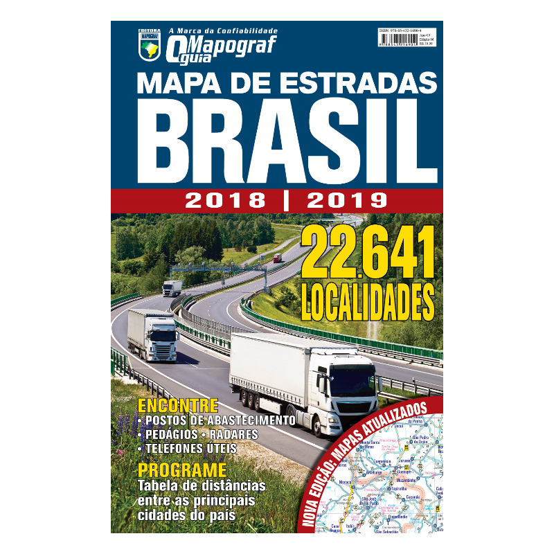 MAPA DE ESTRADAS BRASIL MAPOGRAF ESPIRAL