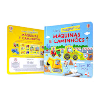 MÁQUINAS E CAMINHÕES: LIVRO MAGNÉTICO